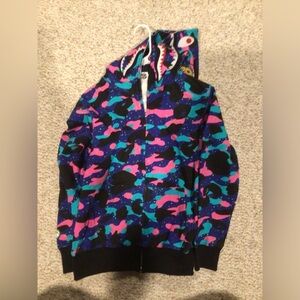 Bape x Kid Cudi Zip Up Sweatshirt / Hoodie Mens Large L